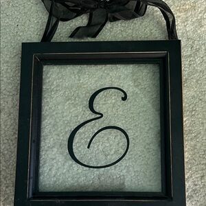 Elegant Black Monogram Wall Accent